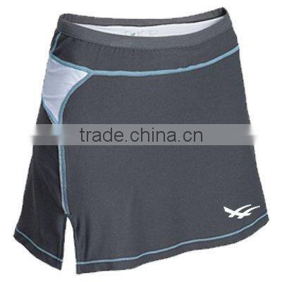 Sweat wicking grey color tennis skirts oeko-tex 100&200