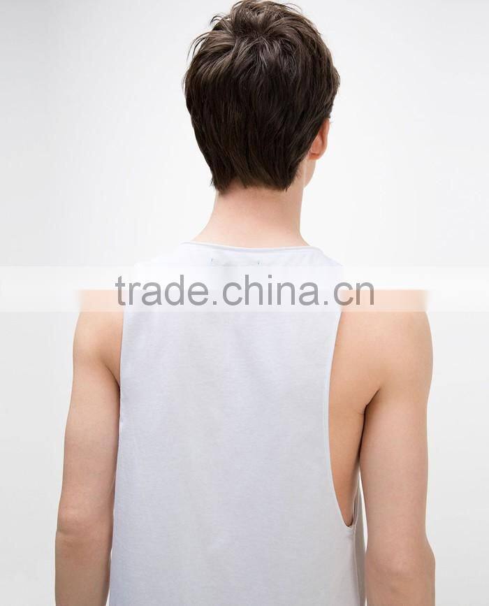 Casual plain organic cotton tank tops wholesale