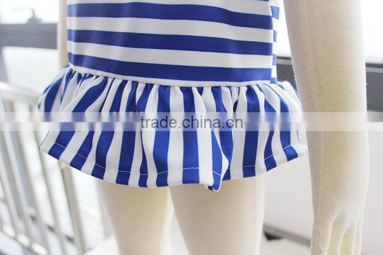 Baby Girl Bikini Stripes Swimsuit 3 Pieces Set Summer Seaside Baby Clothes