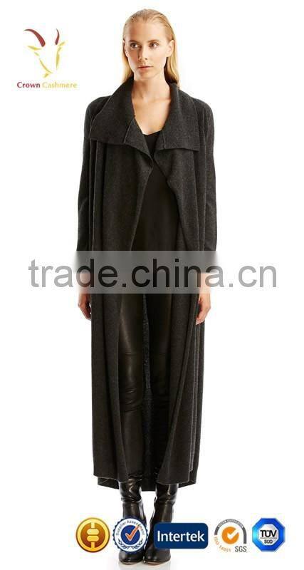 Shawl Collar Long Winter Wool Cashmere Coats for Women