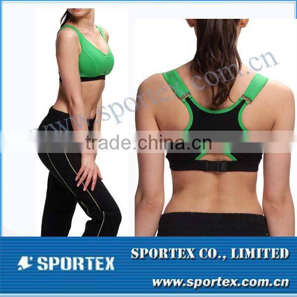 Quality sport bra top for fitness&yoga&training , padded yoga bra top
