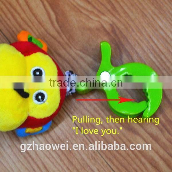 Colorful animal shaking Plush toys baby educational stuffed & plush toy baby gifts