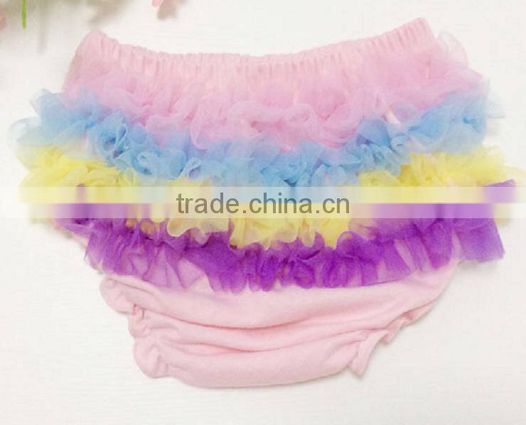 cotton Bloomer Ruffles Baby Diaper Cover With Ribbon Bows For Kids Floral Victoria Popular Flower Ruffle Baby Bloomer