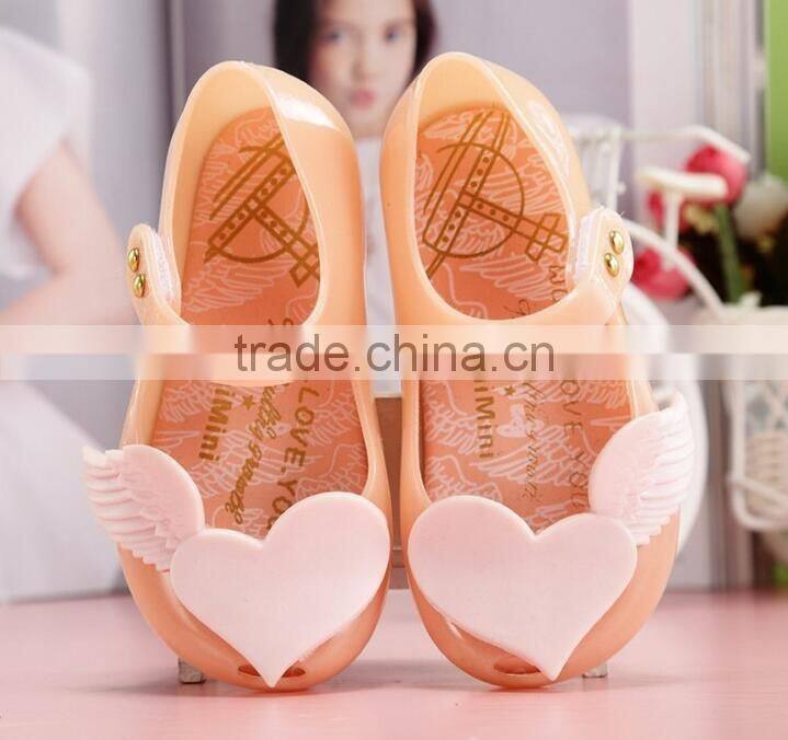 soft melissa shoes for girls, heart design mini melissa shoes