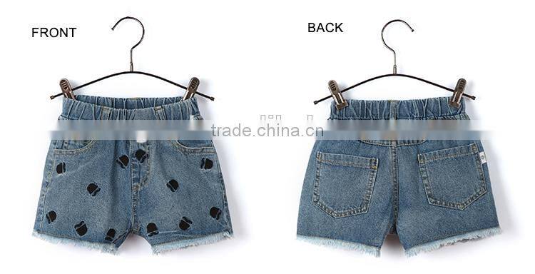2017 new style fashion denim kids fancy pants and jeans