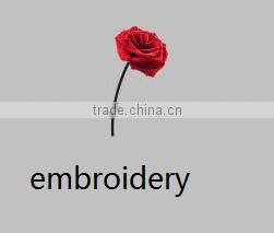 newest fashion long sleeve custom embroidery young man shirt