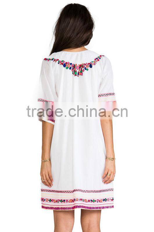 High quality casual dress indian tunic patterns