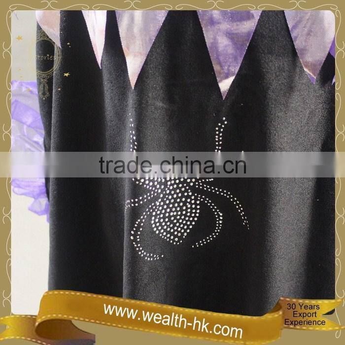Sparkle Spider Girls Party Halloween Witch Cape
