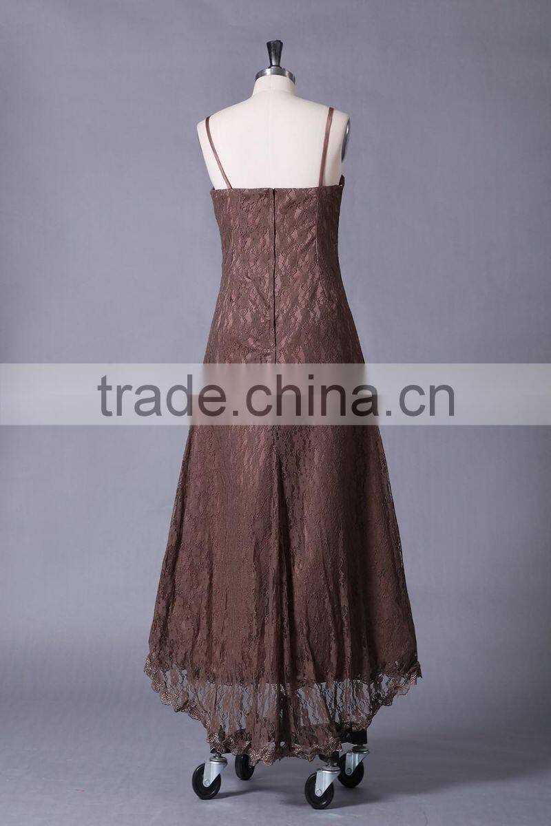 middle length girlish satin bridesmaid dress party dress ED 133