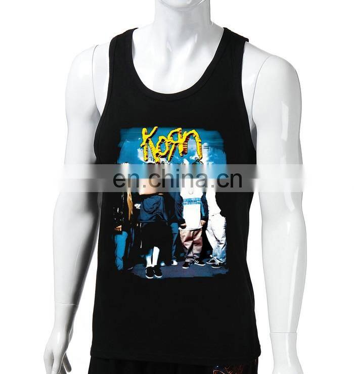 Korn Rock band sexy tank top black,tank top men logo