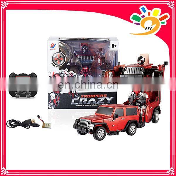 2.4G car transform robot toy Remote control car rc robot