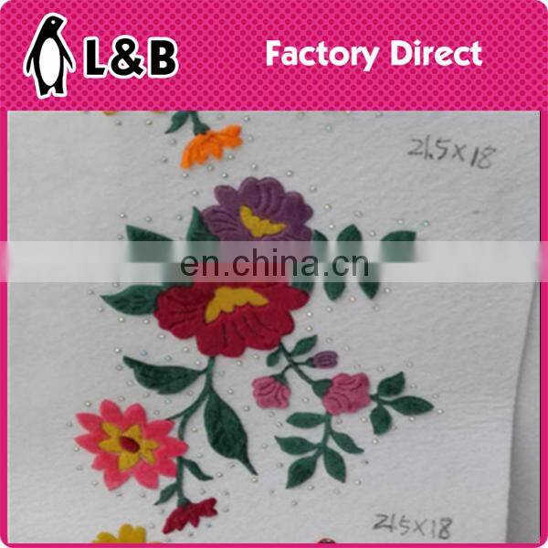 High quality wholesale new design decoration patch hot fix flower motif