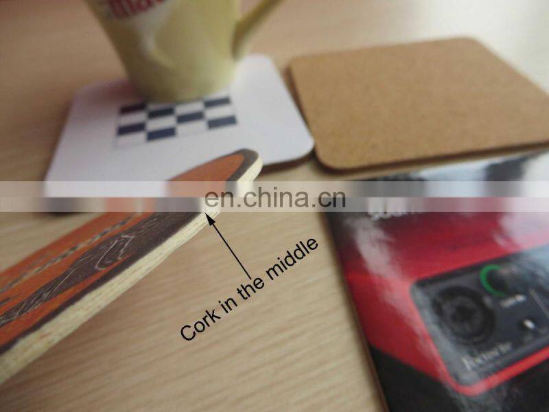 Hot sale 2016 paper cork beer wine glass coaster for party