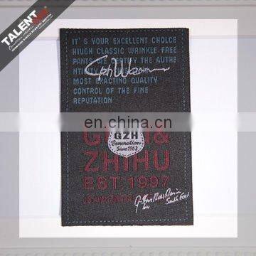 custom private brand garment jeans woven label with logo