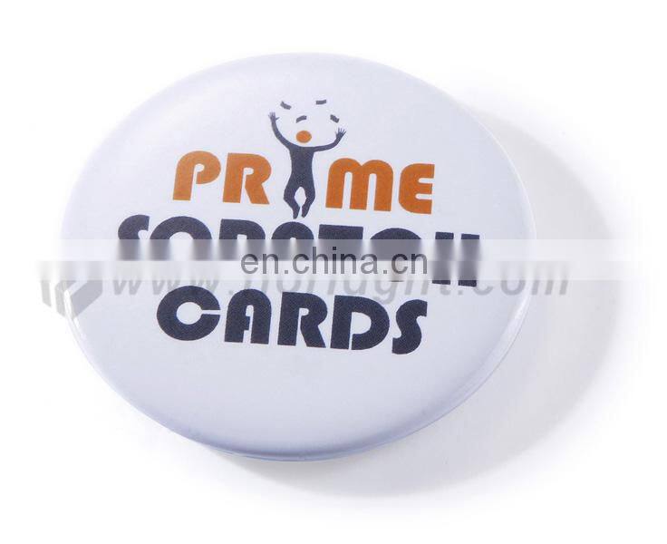 OEM tin bottle opener fridge magnet , round shaped 58mm size Magnetic bottle opener