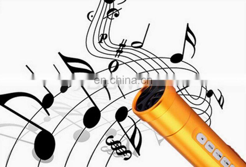 Multi Function Bike Flashlight Speaker Sports Music Torch TF Card MP3 Player