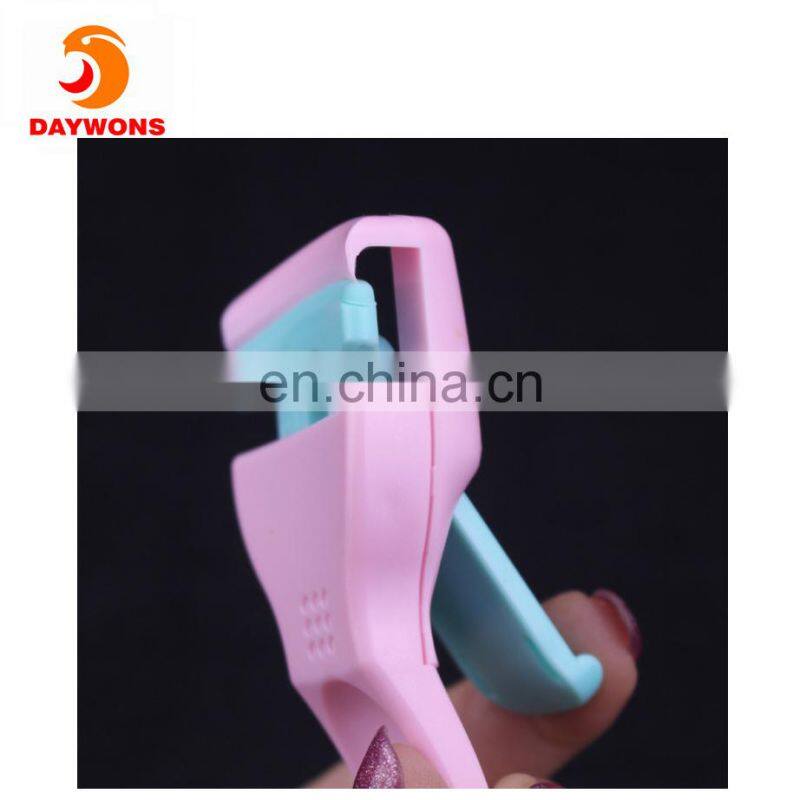 Daywons Delicate Eyelash Curlers Professional Plastic Makeup Eyelash Clip Tools with Refill Rubber Pads for Curling Lashes