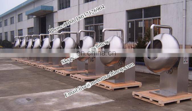 Professional peanut nut sugar coating pan machine chocolate coating pan machine with cool air