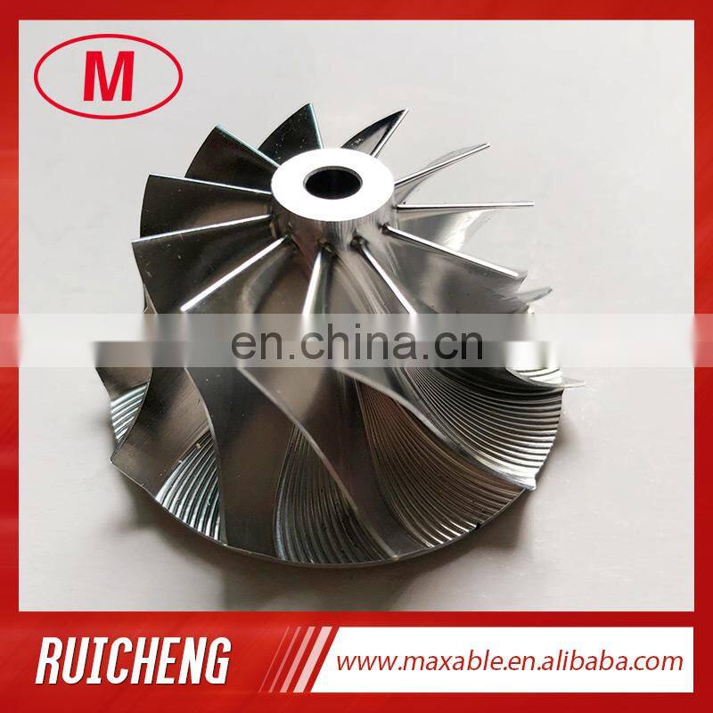 TD04 45.47/60.48mm 11+0 blades high performance turbocharger milling/aluminum 2618/billet compressor wheel