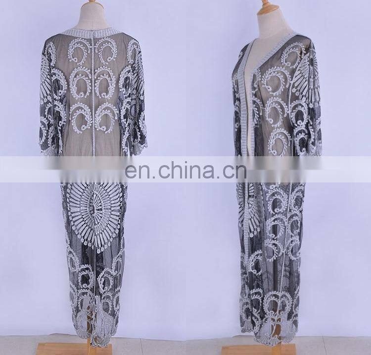 Mesh Cover up 2019 Kimono Beach Swim suit Cover up Pareo de Plage Bathing suit Cover ups Sarong Beach wear Vestido Playa Tunic