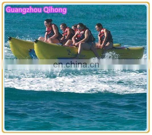 hot sale summer inflatable flyfish rib banana boat, inflatable flying manta ray for playing
