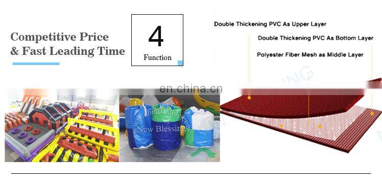 Factory supply ultimate fun 42*15m beast inflatable obstacle course for sale