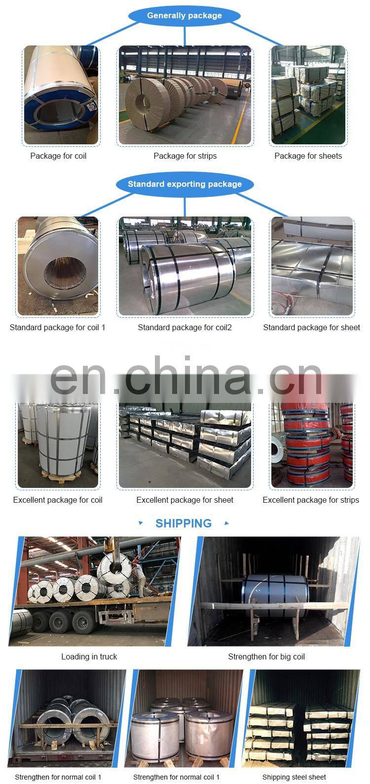 Q235 Zinc coating strips pre galvanized steel strips from China factory