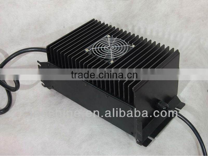 Waterproof on-board self-cooling battery car charger