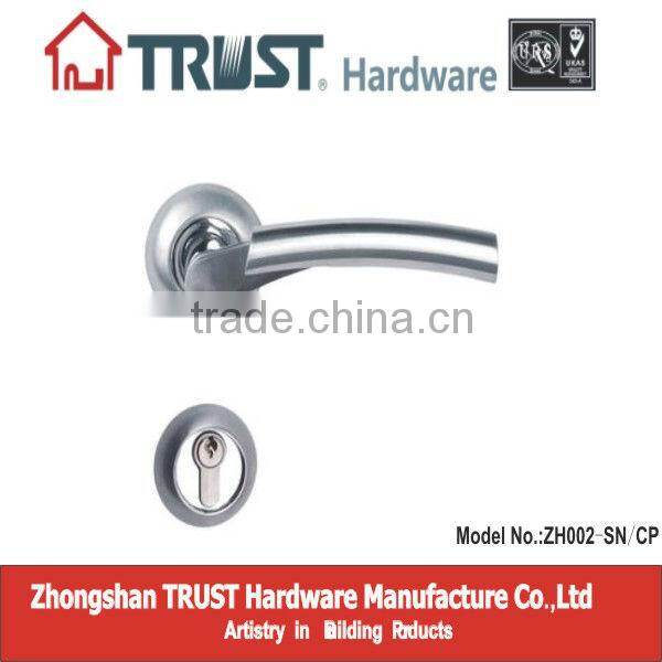 ZH002:TRUST Zinc Alloy Lever Door Handle with Escutcheon