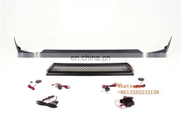 G CLASS W463 B style front lip with B led lights fit for G wagon W463 G63 G65 front bumper for autoparts