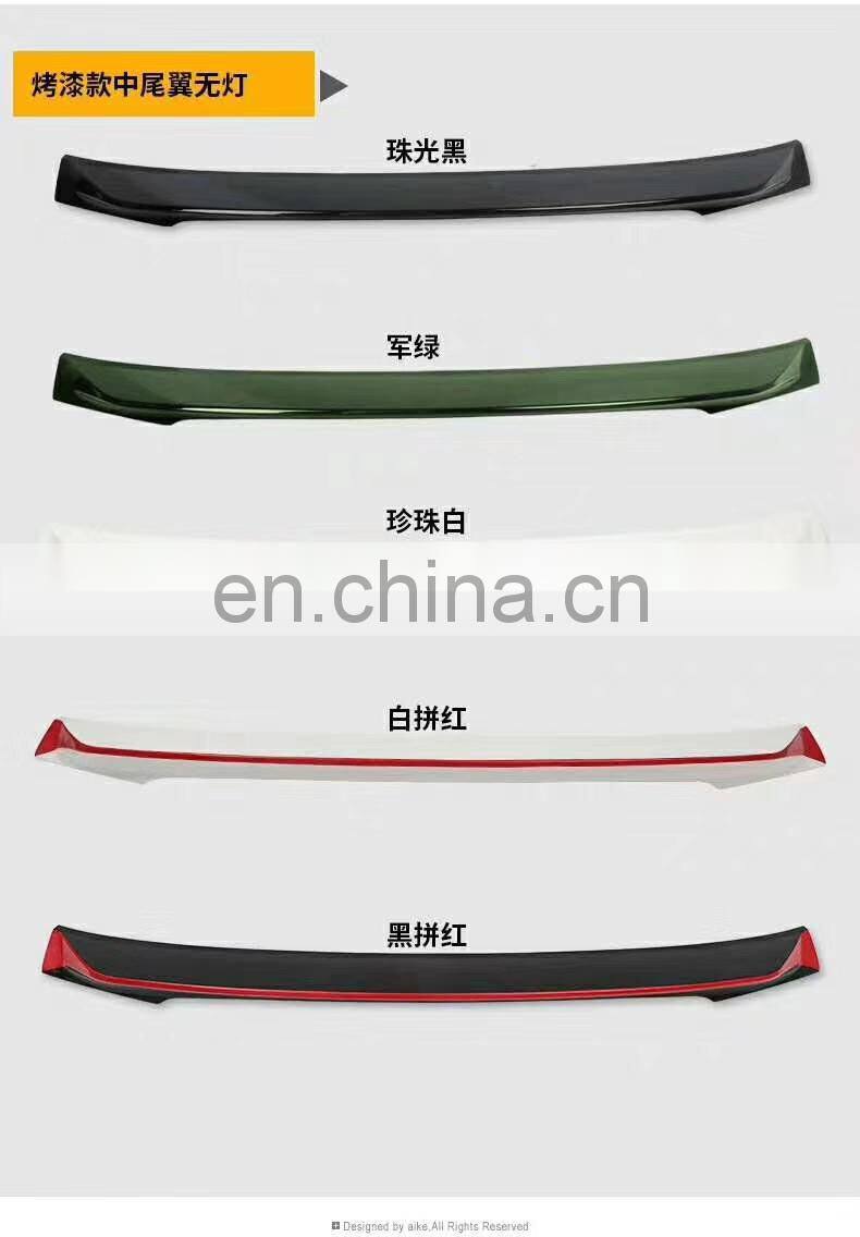 ABS car auto parts rear middle spoiler WING for land cruiser LC 200 2008-2019