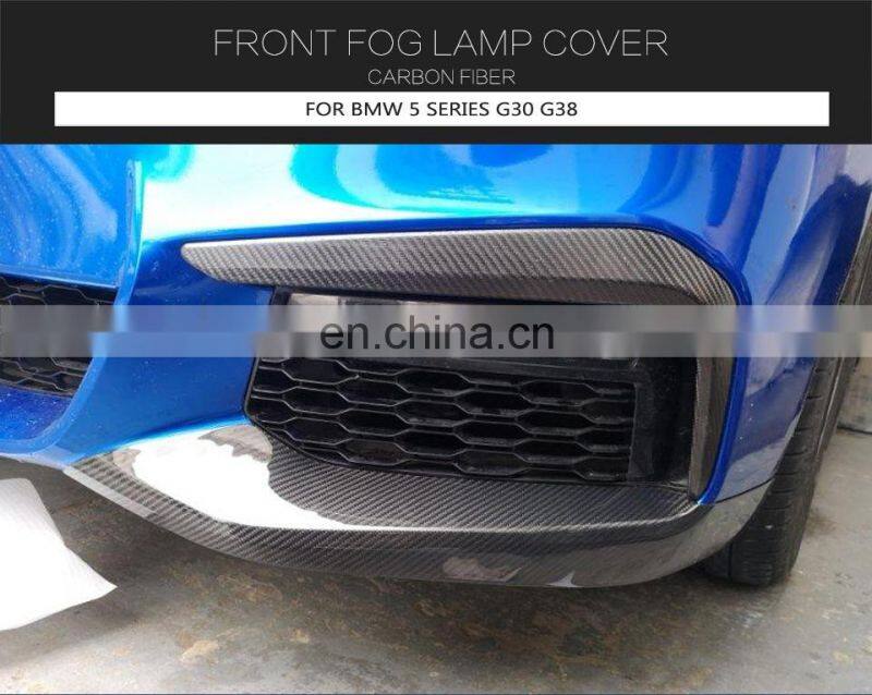 Carbon Fiber Fog Lamp Cover for BMW 5 Series G30 G38 540i M Sport Sedan 4 Door 2017-2019