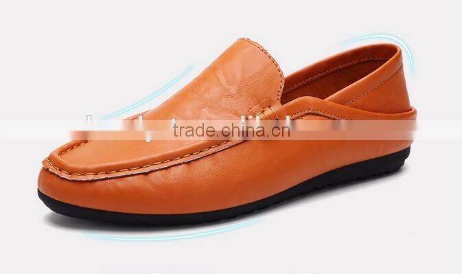 men round toe comfortable breathable flexible casual driver dress shoes