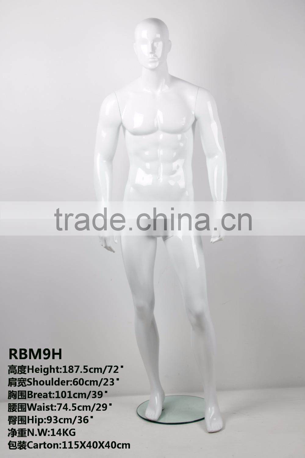 high quality fiberglass male mannequin doll full body for sale