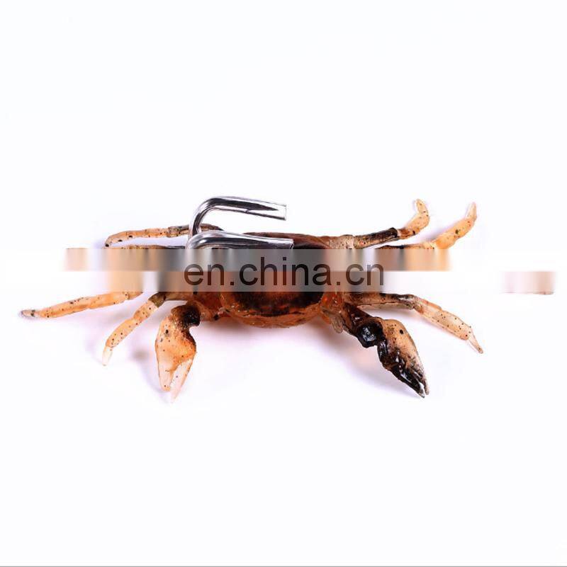 Amazon High Quality 6 Colors Sinking Saltwater Ice Fishing Biats 8cm 19g Soft Crabs Fishing Lures