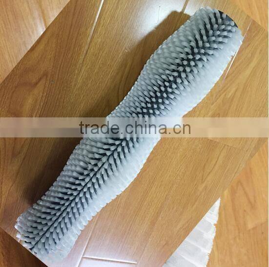 Fruit and vegetable cleaning roller brush washer