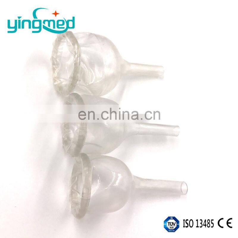 Medical disposable silicone external male condom catheter