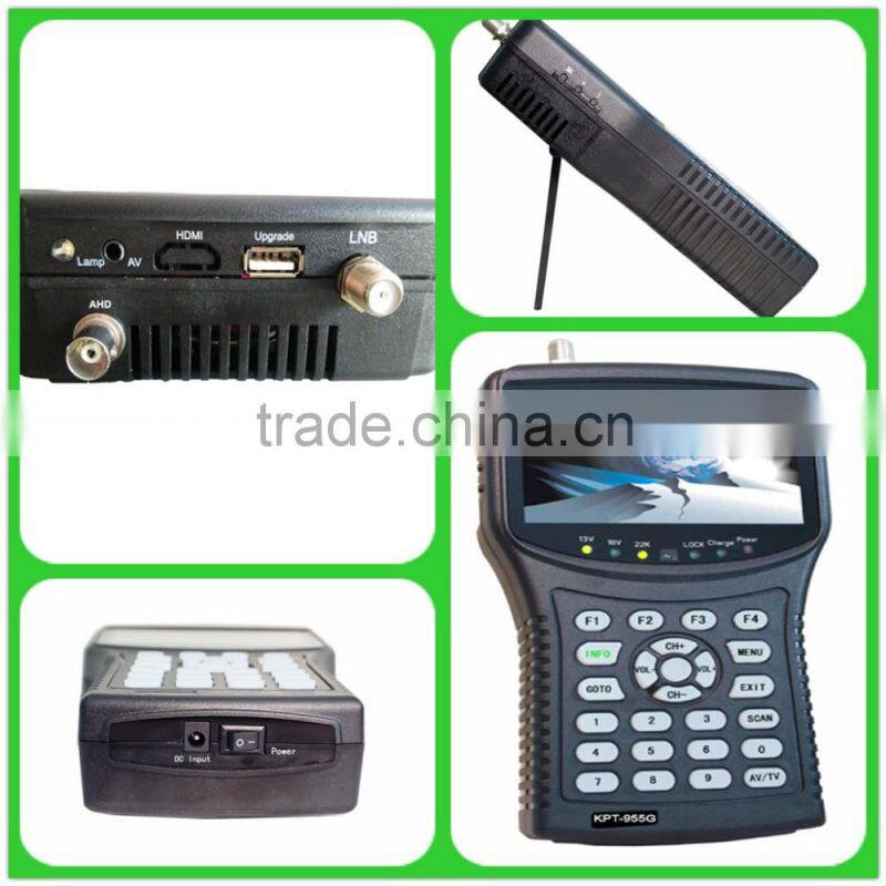 Satellite Finder For HD Signal + AHD CCTV Monitor KPT-955G+ Satellite Finder