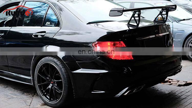Runde Carbon Fiber Material Body Parts Spoiler For Mercedes-Benz W204 C63507 Modified BS Style C200C260 spoiler