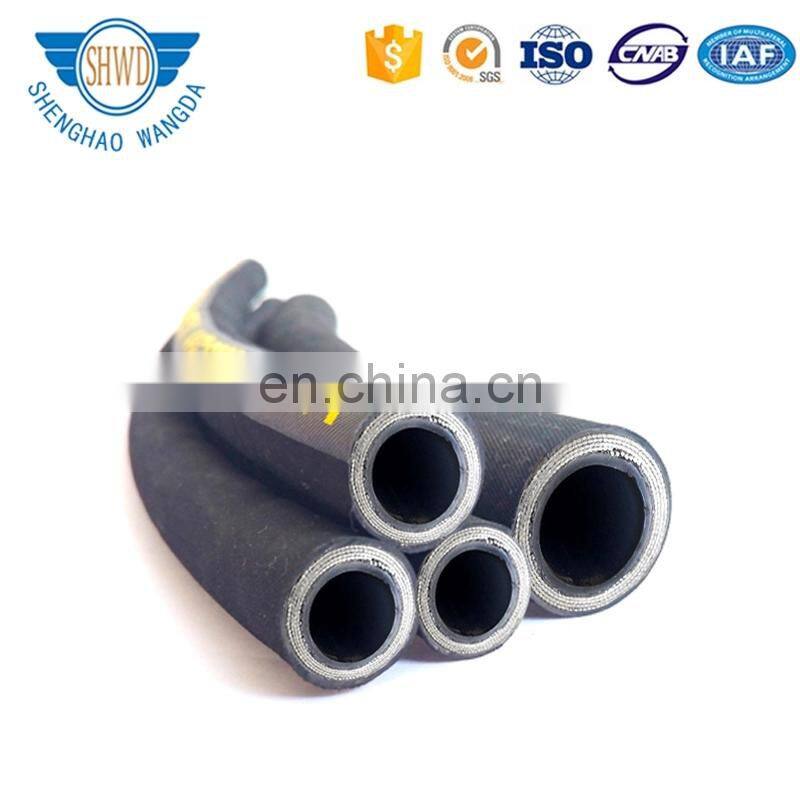 Steel wire and fiber braided reinforcement Hydraulic Hose Pipe For Oil/ Water/ Air