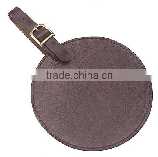 2016 new design genuine leather colorful circle travel luggage tags luggage accessories