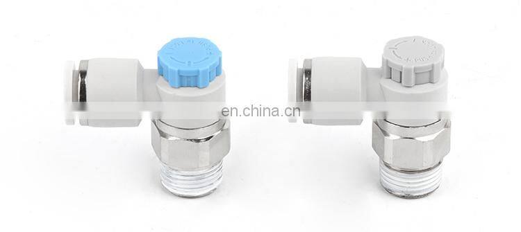 SNS AS-F Series plastic elbow air flow throttle valve pneumatic speed controller