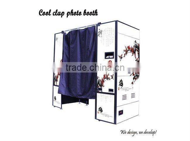Amusement Park Equipment Digital Photo Booth With Video/Wifi/Facebook/Bluetooth/Eamil
