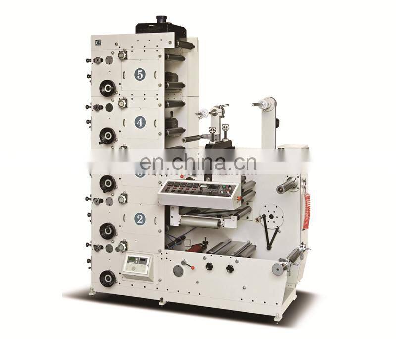 UTR320-4 Automatic visiting wedding business card label flexographic printing machine, scratch off lottery ticket flexo printer