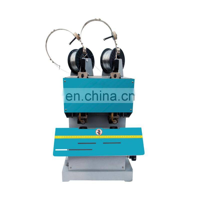 SWS-2 double nail head wire saddle binding machine paper wire stapler for Magazine notebook