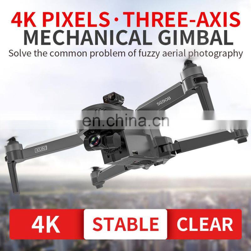SG908 Drone With 4K quadcopter Camera 3-axis gimbal 1.2km control drones professional long distance drone sg908