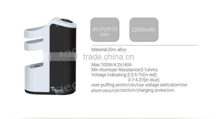 2016 Latest Submerged Atomizer Tesla Stealth Mod, 100W Tesla Stealth