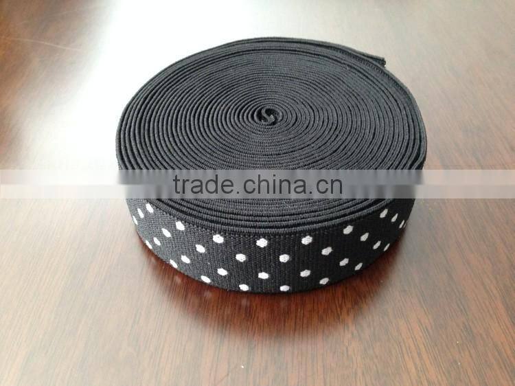 Luxury wholesale strong jacquard polyester elastic strap