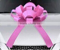 30 inch dia Glossy Gaint Red Car Decoration Bow, Large Plastic Ribbon Bow