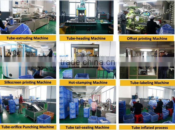 15g lip balm comtainer plastic tube for cosmetic packaging with round screw cap